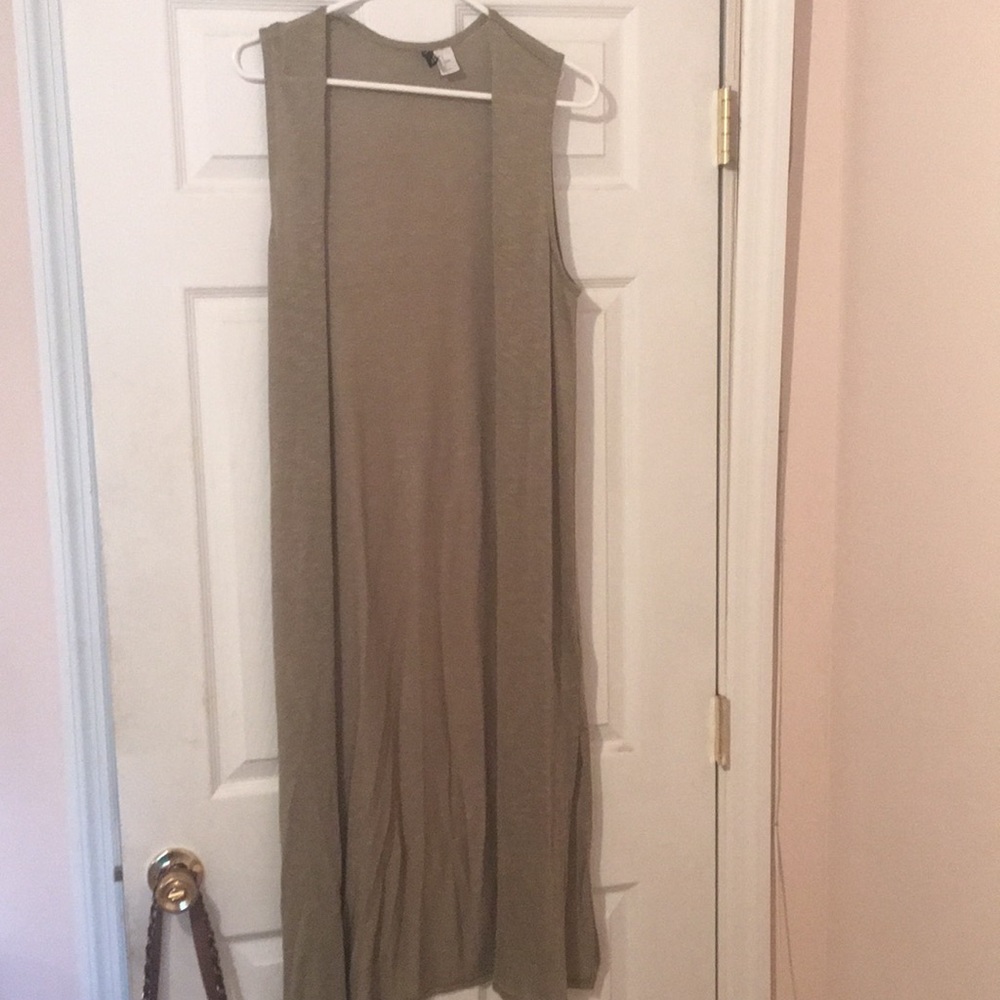 H&M Long Sleeveless Cardigan